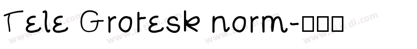 Tele Grotesk norm字体转换